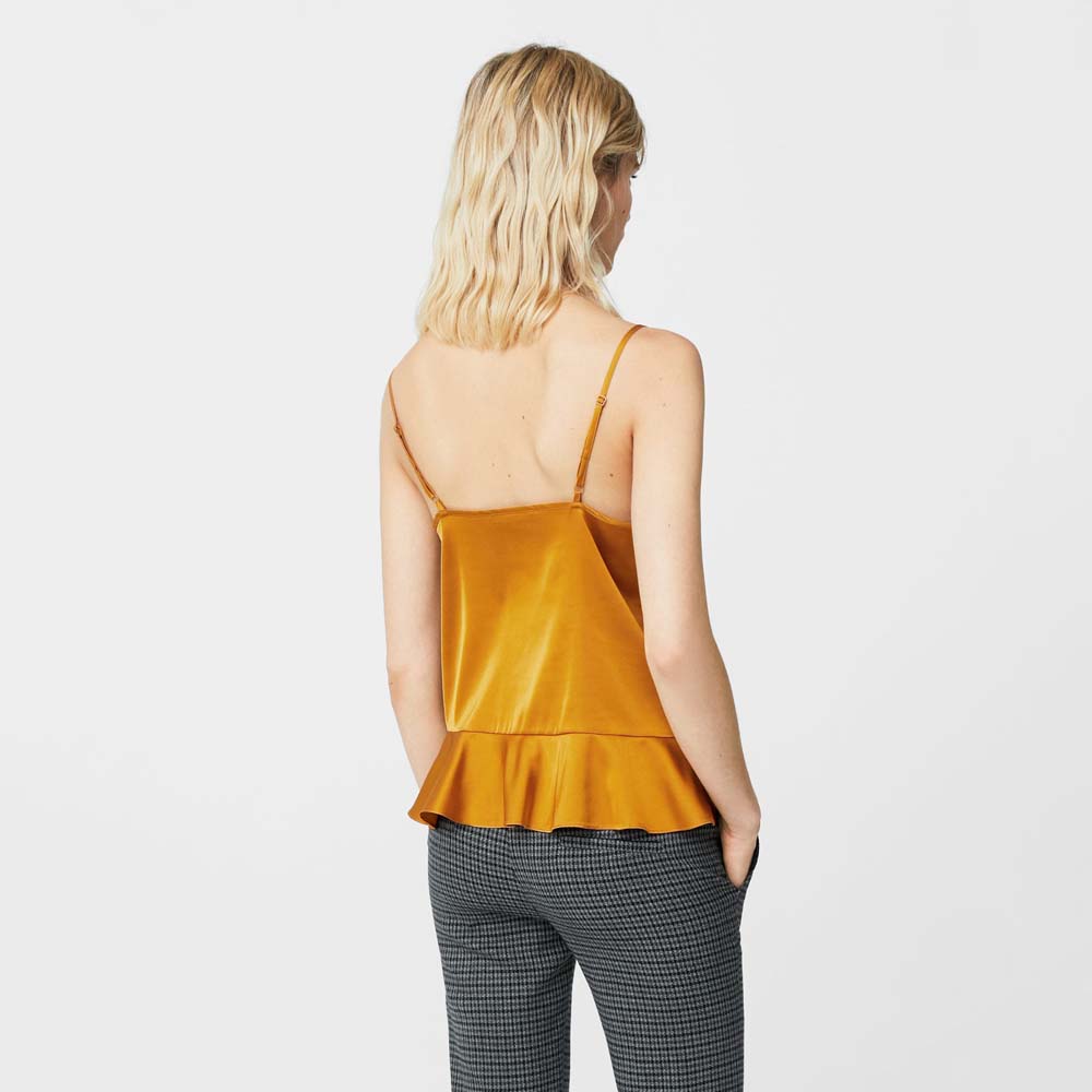 Frilled Satin Top - Image 2