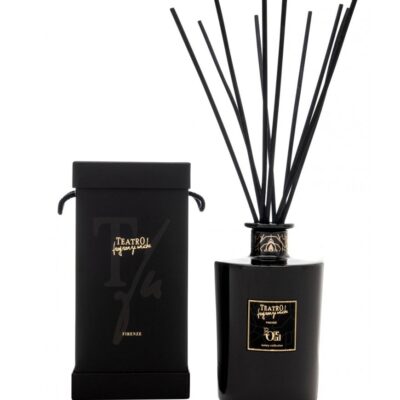 ROSE OUD (Luxury collection), Diffuser 1500 ml Shiny Black Vase, Teatro Fragranze Uniche