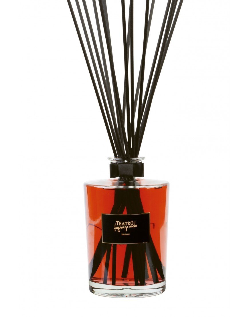 FLORENTINE POMEGRANATE (Melograno Fiorentino), 1500 ml In Transparent Glass Vase, Teatro Fragranze Uniche