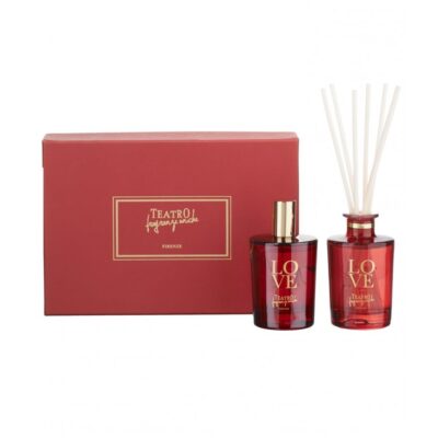 LOVE (Luxury collection), Mini Gift Box - (Spray 100ml & Diffuser 100ml), Teatro Fragranze Uniche