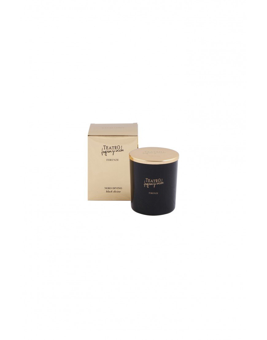 BLACK DIVINE (Nero Divino), 160 gr.  Scented Candle, Teatro Fragranze Uniche