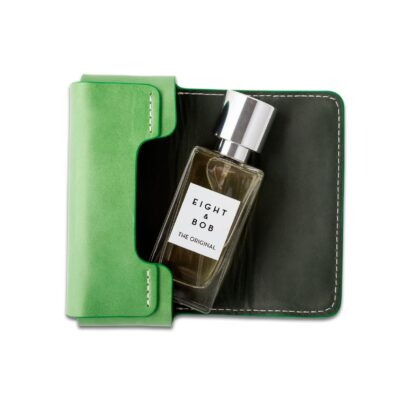 Eight & Bob, GRASS GREEN LEATHER CASE