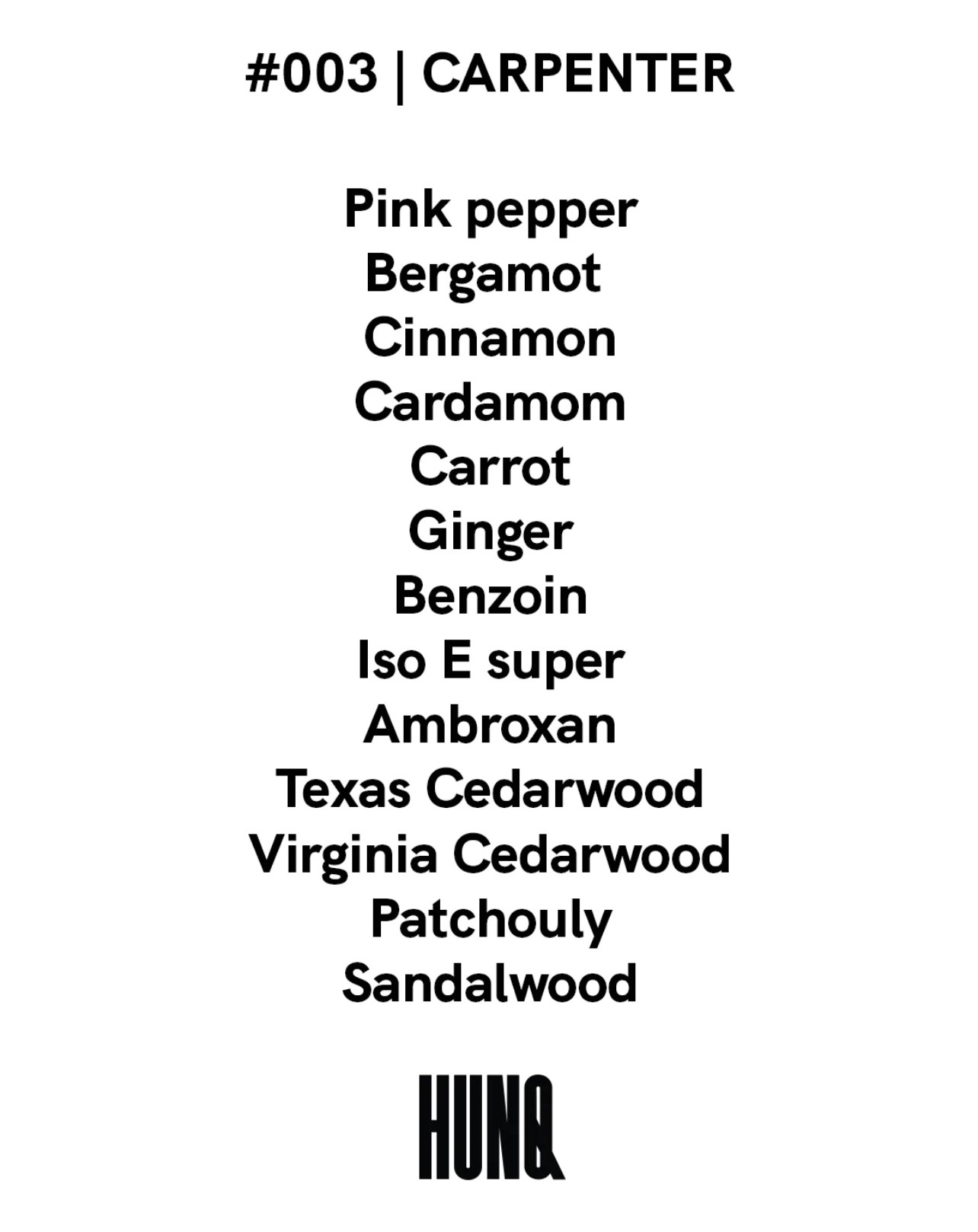 HUNQ 003 CARPENTER, Eau de Parfum, 100ml - Image 3