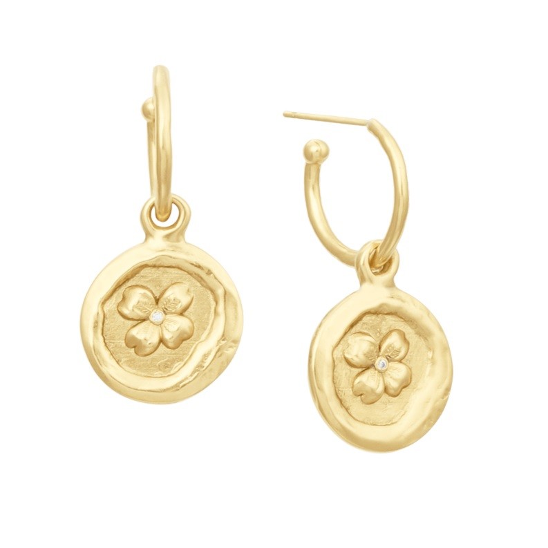 Sonia Rykiel, GOLDEN MEDALS CLOVER EARRINGS - Image 2