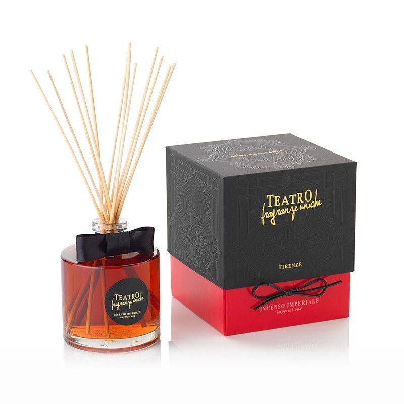 IMPERIAL OUD (Incenso Imperiale), 200 ml Diffuser With Sticks, Teatro Fragranze Uniche